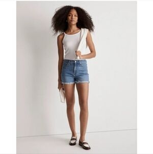 Madewell High-Rise Denim Shorts Blue in Size 29